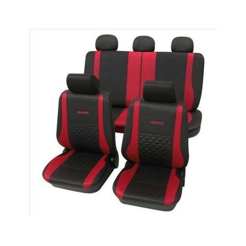 Set de huse universale pentru scaune auto Petex roșu-negru