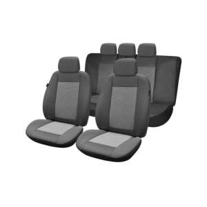 Huse universale pentru scaune auto Umb2, negre, set de 5, pentru scaunele din față și din spate, cu huse pentru tetiere - Nonbrand Huse pentru scaune auto