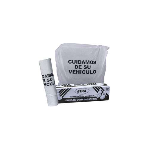 Roll of 250 white car seat covers, JBM brand