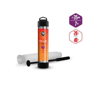 Delphin PVA N'tastic háló töltőcsőn + tömő, 7m hosszú, 35mm széles, lassan oldódó, horgászatra - Csaliháló