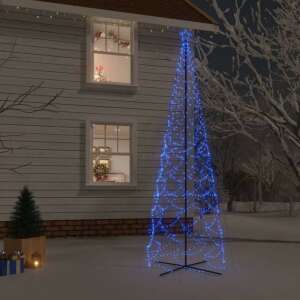Kúp alakú karácsonyfa 500 kék LED-del 100 x 300 cm 93550797 
