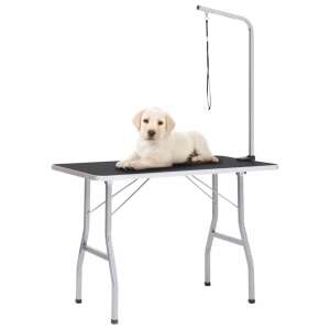 Állítható kutyakozmetikai asztal 1 hurokkal 93554090 Kisállat kozmetikai asztalok