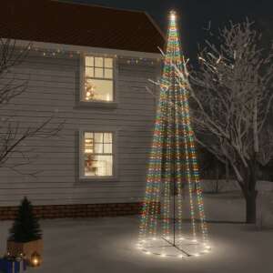 Kúp alakú karácsonyfa 1134 színes LED-del 230 x 800 cm 93561292 