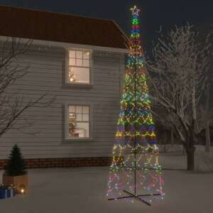 Kúp alakú karácsonyfa 3000 színes LED-del 230 x 800 cm 93597567 