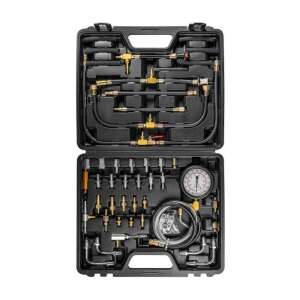 Zestaw do testowania układu wtryskowego NEO TOOLS 11-264, w tym manometr, adaptery, węże i walizka - Narzędzie diagnostyczne pojazdu