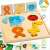 Djeco Geo Basic magnetic animal puzzle for kids, 24 pieces, ages 2+, box