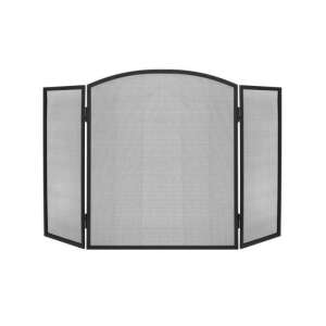 IsoTrade Kandalló védőrács, acél, 118x76 cm, fekete