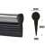 Banda decor interior crom TUNING, 5m, ARGINTIU 93625405