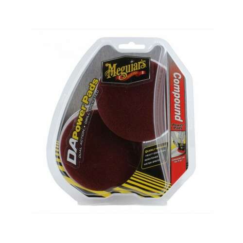 2er Pack Meguiar's DA Power Pads für Compound, 4 Zoll, rot