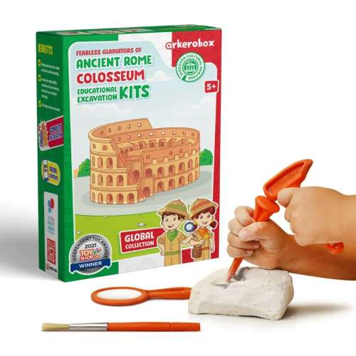 Zestaw edukacyjny do wykopalisk Arkerobox Ancient Rome Colosseum, zabawny i edukacyjny sposób na poznanie historii