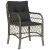 vidaXL Polyrattan Kerti Szék - 2 db - Szürke 173905009