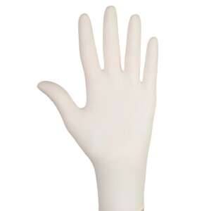 Manusi Doman de unica folosinta, fara pudra, din latex, alb natural „S” 100buc/pachet 93633201 - Mănuși de cauciuc