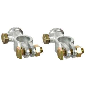 Bornă de baterie din zinc 500A, 2 bucăți, borne standard, 17mm + 19mm - - Borne de baterie