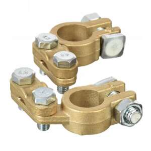 Pereche de borne de baterie din alamă, 500A, pentru mașină, barcă și rulotă - Borne de baterie