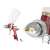 Auarita AB-17G HVLP spray gun with 1.7mm nozzle, 600ml cup, and accessories