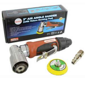 Technic 2 inch air angle sander with velcro backing pad, pneumatic sander for sanding and polishing, comes with sanding pad - Power tool