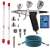Fengda BD-116C airbrush kit with nozzles, hose, and accessories on white background