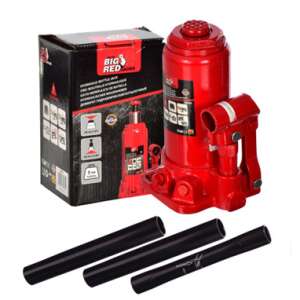 Big Red Jacks 5 tone cric hidraulic cu 3 tije de prelungire, cric auto, cric de ridicare - Cricuri