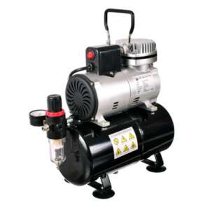 Compresor Airbrush LS-186S cu rezervor de 3L, Compresor cu piston fără ulei, Compresor Airbrush pentru saloane de înfrumusețare, saloane de tatuaje, modelare și lucrări de pictură mici - Compresoare