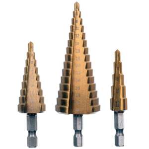 Kuželové stupňovité vrtné tyče do kovu 4-32 HSS titán 93633978 - Technic