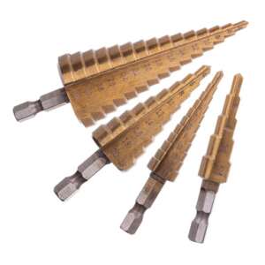 HSS Titanium Coated Step Drill Bits for Metal 3-32 mm 93633979 - Tool