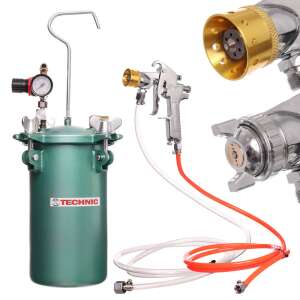 Technic 4L Farbspritzgerät mit 2 Düsen und Druckbehälter - Farbsprühgeräte & -systeme
