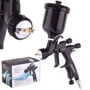 Pistol de pulverizare Auarita Nova Light HVLP cu duză de 0,8 mm, rezervor de 250 ml, dopă de aer, perie de filtru - Instrument