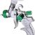Close-up of TECHNIC H-602P Mini HVLP Paint Spray Gun Controls