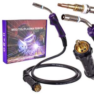 Pistol de sudură MIG/TIG/Plasma cu cablu de 3 m, duză MB25, conector Euro, pentru sudură semi-automată - Instrument