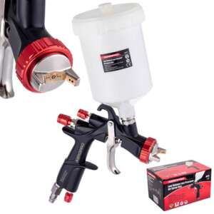 Aeropro LVLP spray gun with 1.4mm nozzle, 600ml cup, for painting, 85-110L/min air consumption - Paint Sprayer and System