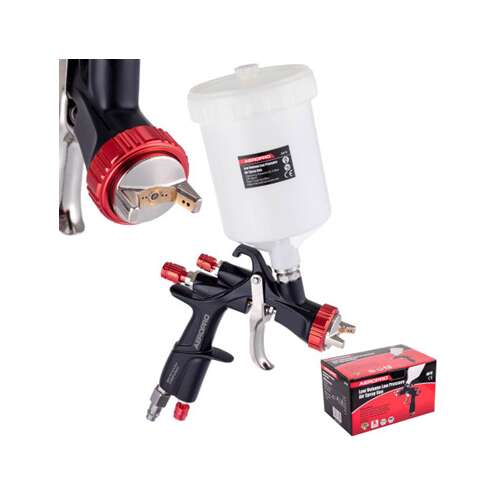 Aeropro LVLP Spritzpistole mit 1,4 mm Düse, 600 ml Becher, zum Lackieren, 85-110L/min Luftverbrauch