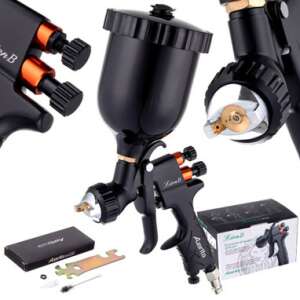 Pistol de pulverizare Auarita de 1,7 mm cu duză Lion B, capacitate de 600 ml, pistol de pulverizare HVLP profesional pentru vopsire, aplicații auto și industriale - Instrument