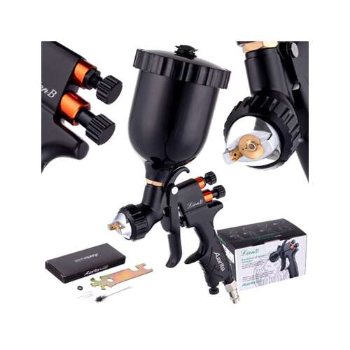 Auarita 2.0mm LVMP Lion B spray gun with 600ml cup, professional paint sprayer for car, furniture, and model painting