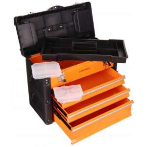 Technic Werkzeugkiste mit 3 Metallschubladen, geöffnete Ansicht - Technic