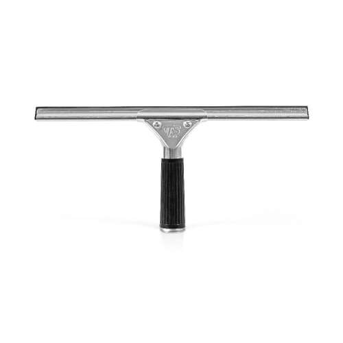 Window squeegee, 25 cm, stainless steel, rubber handle