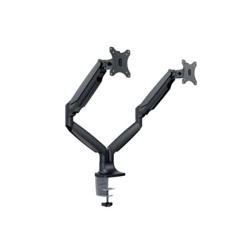 Multibrackets 2 karos asztali konzol, m deskmount gas spring dual black (15-30", max.vesa: 100x100 mm, 9 kg) 7350073733286 94226470