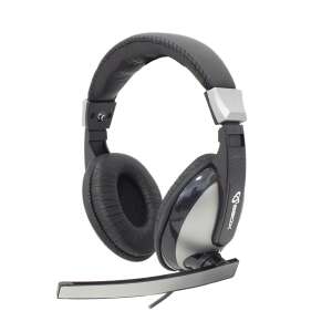 Sbox headphones, headset + microphone, black/silver HS-302 94227693 - Sbox Headphone