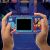 My Arcade Mega Man Pocket Player Pro in hands, playing