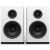 NZXT Relay V2 White Gaming Speakers 3 inch front view