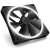 NZXT F140 RGB Duo 140mm black PC fan with white LED lighting