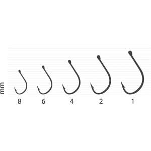 Kamatsu idumezina pontyozó és feeder horgok, 8, 6, 4, 2, 1 mm-es méretekben - Horog, forgó, kapocs