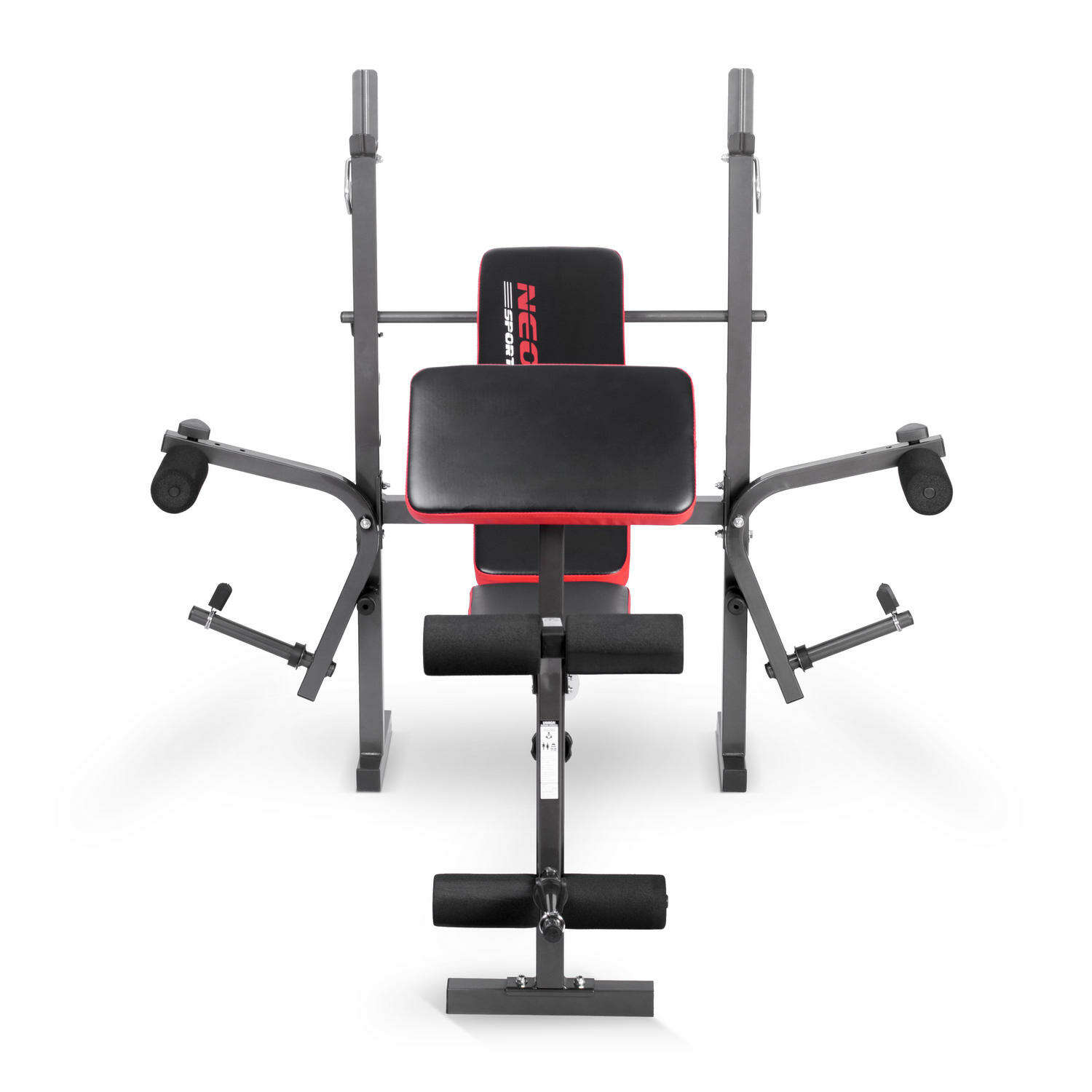 NeoSport súlyzós Edzőpad + ima rúd - Szürke, Fekete