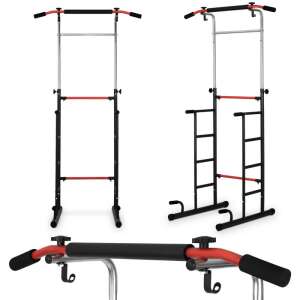 NeoSport Свободно стояща щанга за издърпване - черна, червена 97398457