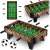 Neosport NS-437 mini foosball table, brown and black, 18 players, 2 balls included