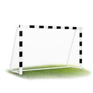 NeoSport Labdarúgó kapu 300x160x90cm - Fekete, Fehér