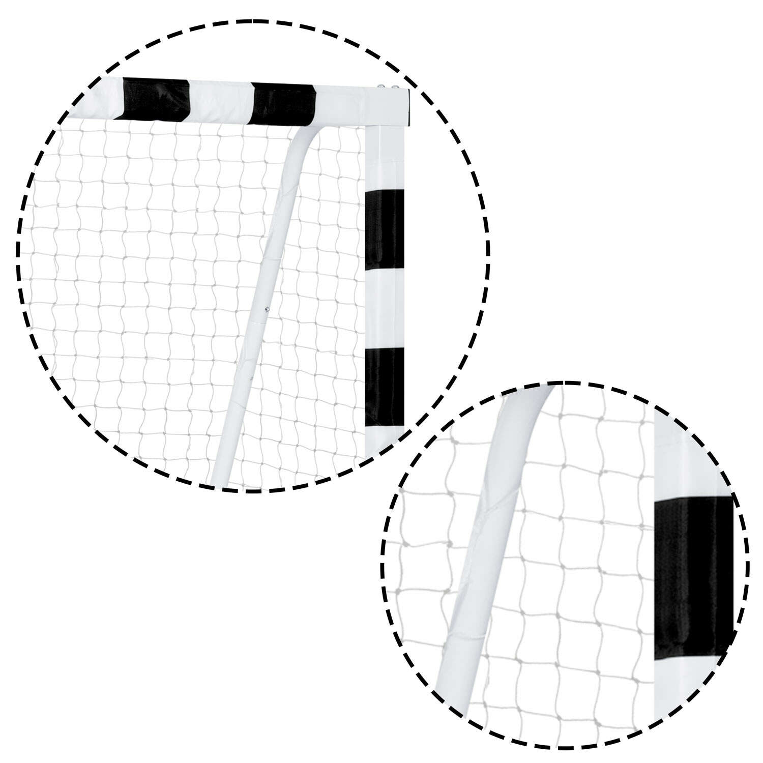 E-shop Futbalová bránka NeoSport 300x200x120cm - čierna, biela