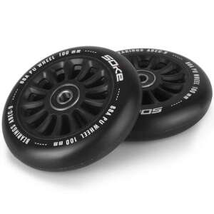 SOKE 100 mm schwarze Scooter-Räder, 2er-Pack - Scooter