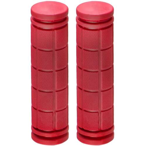 Pair of red SOKE Evo scooter grips