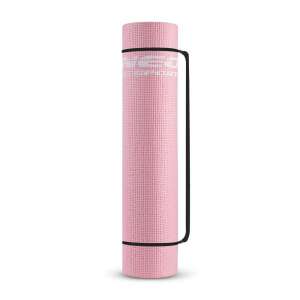 Rosa Neo-Sport Trainingsmatte, zusammengerollt mit einem Riemen - Yogamatten & Gymnastikmatten
