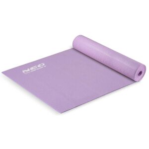 Neo-Sport purple exercise mat, unrolled - Yoga Mat & Exercise Mat